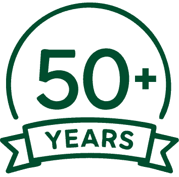 Icon representing the 50+ years of service of RM Landscape