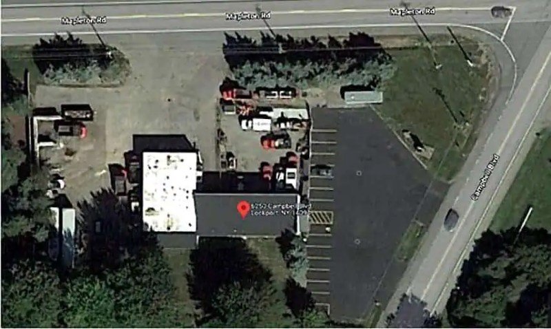 Aerial view of RM Landscape headquarters and operations facility